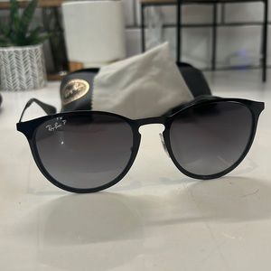 Ray ban. Erika black metal sunglasses. Never worn